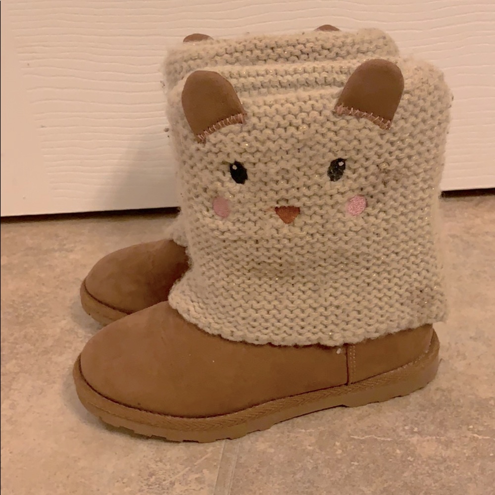 Toddler size 10 girls bunny boot cover boots